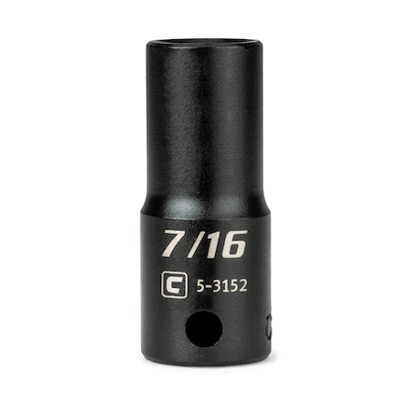 Capri Tools 3/8 in. Drive 7/16 in. Semi-Deep Impact Socket CP53152